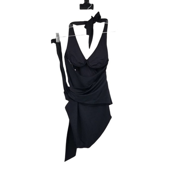 Onia Elena Halter One-Piece Swimsuit in Black Size X-Small NEW WITH TAGS - Picture 4 of 7